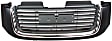 2-Piece Kit, Grille Painted Black Shell with Chrome Insert, Includes (1) Bumper Cover and (1) Grille