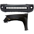 2005-2011 Toyota Tacoma - 2-Piece Kit, Front Textured Bumper Cover, Includes (1) Bumper Cover and (1) Fender, Base Model, 2.7L Eng.