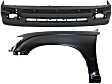 2-Piece Kit Front, Driver Side Fender, Includes (1) Fender and (1) Valance
