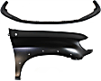 2-Piece Kit, Front, Passenger Side Fender, Includes (1) Bumper Cover and (1) Fender