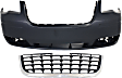 2008-2010 Chrysler Town & Country - 2-Piece Kit, Front Primed Bumper Cover, Includes (1) Bumper Cover and (1) Grille