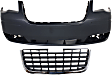 2-Piece Kit, Front Primed Bumper Cover, For Models Without Chrome Insert, Includes (1) Bumper Cover and (1) Grille