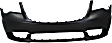 2-Piece Kit Front Bumper Grille, Textured Black, CAPA Certified, Includes (1) Bumper Cover and (1) Bumper Grille