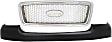 2006 Ford F-150 - 2-Piece Kit Grille, Chrome Shell with Beige Insert, 2004-2006 Style, Production Date Up To August 8 2005,  Includes (1) Bumper Cover and (1) Grille