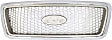 2006 Ford F-150 - 2-Piece Kit Grille, Chrome Shell with Beige Insert, 2004-2006 Style, Production Date Up To August 8 2005,  Includes (1) Bumper Cover and (1) Grille