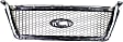 2006 Ford F-150 - 2-Piece Kit Grille, Chrome Shell with Beige Insert, 2004-2006 Style, Production Date Up To August 8 2005,  Includes (1) Bumper Cover and (1) Grille