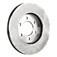 4-Wheel Set Front and Rear Brake Disc and Pad Kit, Plain Surface, 6 Lugs, Semi-Metallic, Cast Iron, Pro-Line Series, Includes (4) Disc and (2) Pad Set