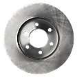 4-Wheel Set Front and Rear Brake Disc and Pad Kit, Plain Surface, 6 Lugs, Semi-Metallic, Cast Iron, Pro-Line Series, Includes (4) Disc and (2) Pad Set