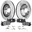 2012 Toyota Camry L - 2-Wheel Set Front Brake Disc and Pad Kit, Plain Surface, 5 Lugs, 295.91 mm, Ceramic, 2.5L 4Cyl, Pro-Line Series  Includes (2) Disc and (1) Pad Set