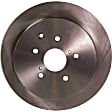 2018 Toyota Sienna - 4-Wheel Set Front and Rear Brake Disc and Pad Kit, Natural Finish, Plain Surface, 5 Lugs, Front-327.91 mm/Rear-309.12 mm, Ceramic, 3.5L 6Cyl, Includes (2) Brake Pad Set and (4) Brake Disc