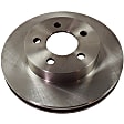 Front and Rear Brake Disc and Pad Kit, Plain Surface, 5 Lugs, Ceramic, Cast Iron, Pro-Line Series