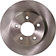 Front and Rear Brake Disc and Pad Kit, Plain Surface, 5 Lugs, Ceramic, Cast Iron, Pro-Line Series
