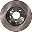 Front and Rear Brake Disc and Pad Kit, Plain Surface, 5 Lugs, Ceramic, Cast Iron, Pro-Line Series
