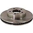 Front and Rear Brake Disc and Pad Kit, Plain Surface, 5 Lugs, Ceramic, Cast Iron, Pro-Line Series