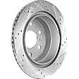 2013 Cadillac Escalade EXT - 4-Piece Kit Rear Brake Disc and Pad Kit, Cross-drilled and Slotted, 6 Lugs, 344.93 mm, Ceramic, 6.2L 8Cyl, Pro-Line Series  Includes (2) Brake Disc and (1) Brake Pad Set