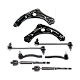 8-Piece Kit Front Suspension Kit, Includes (2) Sway Bar Link, (4) Tie Rod End and (2) Control Arm