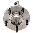 2-Wheel Set Front, Driver and Passenger Side Wheel Hub, Includes (2) Brake Disc, (1) Brake Pad Set, and (2) Wheel Hub