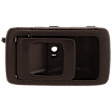 2002 Toyota Tacoma Pre Runner - 5-Piece Kit Front, Driver and Passenger Side Chrome Lever with Black Bezel Exterior Door Handle, With Key Hole, 2-Door, Standard Cab Pickup,  Includes (2) Exterior Door Handle, (2) Interior Door Handle, and (1) Tailgate Handle
