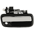 2002 Toyota Tacoma Pre Runner - 5-Piece Kit Front, Driver and Passenger Side Chrome Lever with Black Bezel Exterior Door Handle, With Key Hole, 2-Door, Standard Cab Pickup,  Includes (2) Exterior Door Handle, (2) Interior Door Handle, and (1) Tailgate Handle