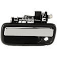 2002 Toyota Tacoma Pre Runner - 5-Piece Kit Front, Driver and Passenger Side Chrome Lever with Black Bezel Exterior Door Handle, With Key Hole, 2-Door, Standard Cab Pickup,  Includes (2) Exterior Door Handle, (2) Interior Door Handle, and (1) Tailgate Handle