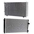 2-Piece Kit Radiator, Includes (1) A/C Condenser and (1) Radiator