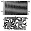 2013 Chevrolet Malibu - 2-Piece Kit Radiator Fan 2.0L 4Cyl, Dual fan,  Includes (1) A/C Condenser and (1) Cooling Fan Assembly