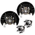 4-Piece Kit Front, Driver and Passenger Side Knuckle, Includes (2) Knuckle and (2) Wheel Hub