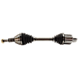 4-Piece Kit Front, Driver and Passenger Side Axle Assembly, Includes (2) Axle Assembly and (2) Wheel Hub