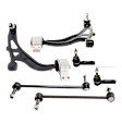 2011 Ford Explorer - 6-Piece Kit Front, Driver and Passenger Side, Lower Control Arm,  Includes (2) Control Arm, (2) Sway Bar Link, and (2) Tie Rod End