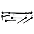 6-Piece Kit Center Link, includes (1) Center Link, (1) Idler Arm, and (4) Tie Rod End