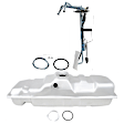 2000 GMC C3500 - 2-Piece Kit Galvanized Steel Fuel Tank, Extended Cab Pickup, 48.5 in. x 16.5 in. x 14.125 in., With 25 Gallon Midship Tank, 25 gallons / 95 liters, DIESEL, Includes (1) Fuel Sending Unit and (1) Fuel Tank