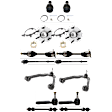 14-Piece Kit Front, Driver and Passenger Side Suspension Kit, Includes (2) Axle Assembly, (2) Ball Joint, (2) Control Arm, (2) Sway Bar Link, (4) Tie Rod End, and (2) Wheel Hub