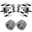 2009 Toyota Camry Base - 2-Wheel Set Rear Wheel Hub, FWD, 5 Lugs, With Bearing, With Sensor,  Includes (2) Wheel Bearing and (2) Wheel Hub