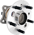 2009 Toyota Camry Base - 2-Wheel Set Rear Wheel Hub, FWD, 5 Lugs, With Bearing, With Sensor,  Includes (2) Wheel Bearing and (2) Wheel Hub