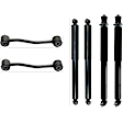 6-Piece Kit Front and Rear, Driver and Passenger Side Shock Absorber and Strut Assembly, Includes (4) Shock and (2) Sway Bar Link