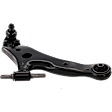12-Piece Kit Front, Driver and Passenger Side, Lower Control Arm, Includes (2) Ball Joint, (2) Control Arm, (2) Sway Bar Link, (4) Tie Rod End, and (2) Wheel Hub