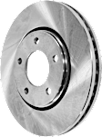2-Wheel Set Front, Driver and Passenger Side Wheel Hub, Includes (2) Brake Disc, (1) Brake Pad Set, and (2) Wheel Hub