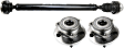 3-Piece Kit Front Driveshaft, 4.7L, 8Cyl, 32.5 in. Length, Includes (1) Driveshaft and (2) Wheel Hub