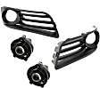 4-Piece Kit, Front, Driver and Passenger Side Halogen Fog Light, With bulb(s), Includes (2) Fog Light and (2) Fog Light Trim