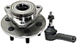 2-Piece Kit Front, Driver or Passenger Side Wheel Hub, 6 Lugs, With Bearing, 4WD, Includes (1) Tie Rod End and (1) Wheel Hub