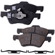 2-Wheel Set Front Brake Kit With Calipers, Plain Surface 277.88 mm Ceramic 4WD, Includes (2) Brake Caliper, (1) Brake Pad Set and (2) Brake Disc