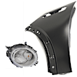 2-Piece Kit Driver Side Halogen Headlight, With bulb(s), includes Fender