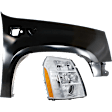 2-Piece Kit Passenger Side HID/Xenon Headlight, With bulb(s), includes Fender, CAPA Certified