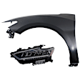 2-Piece Kit Driver Side LED Headlight, With bulb(s), includes Fender, CAPA Certified