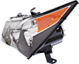 4-Piece Kit Driver Side and Passenger Side Halogen Headlight, Without bulb(s), includes Fender