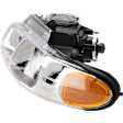 4-Piece Kit Driver Side and Passenger Side Halogen Headlight, With bulb(s), includes Fender