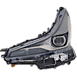 2-Piece Kit Driver Side LED Headlight, Without bulb(s), includes Fender