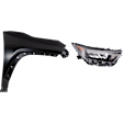 2-Piece Kit Passenger Side LED Headlight, With bulb(s), includes Fender, CAPA Certified