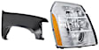 2-Piece Kit Passenger Side HID/Xenon Headlight, With bulb(s), includes Fender
