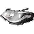 2-Piece Kit Driver Side Halogen Headlight, With bulb(s), includes Fender
